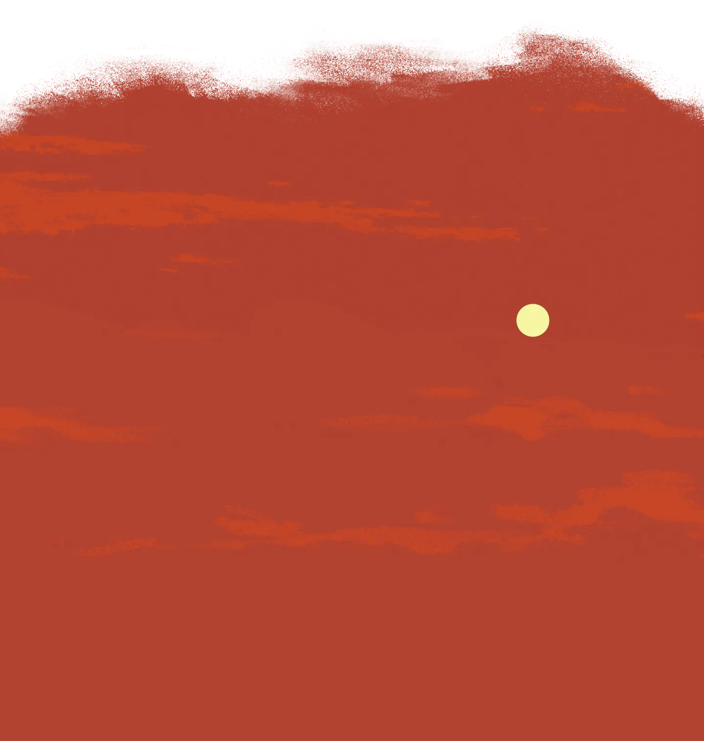 un ciel rouge et un soleil qui se couche